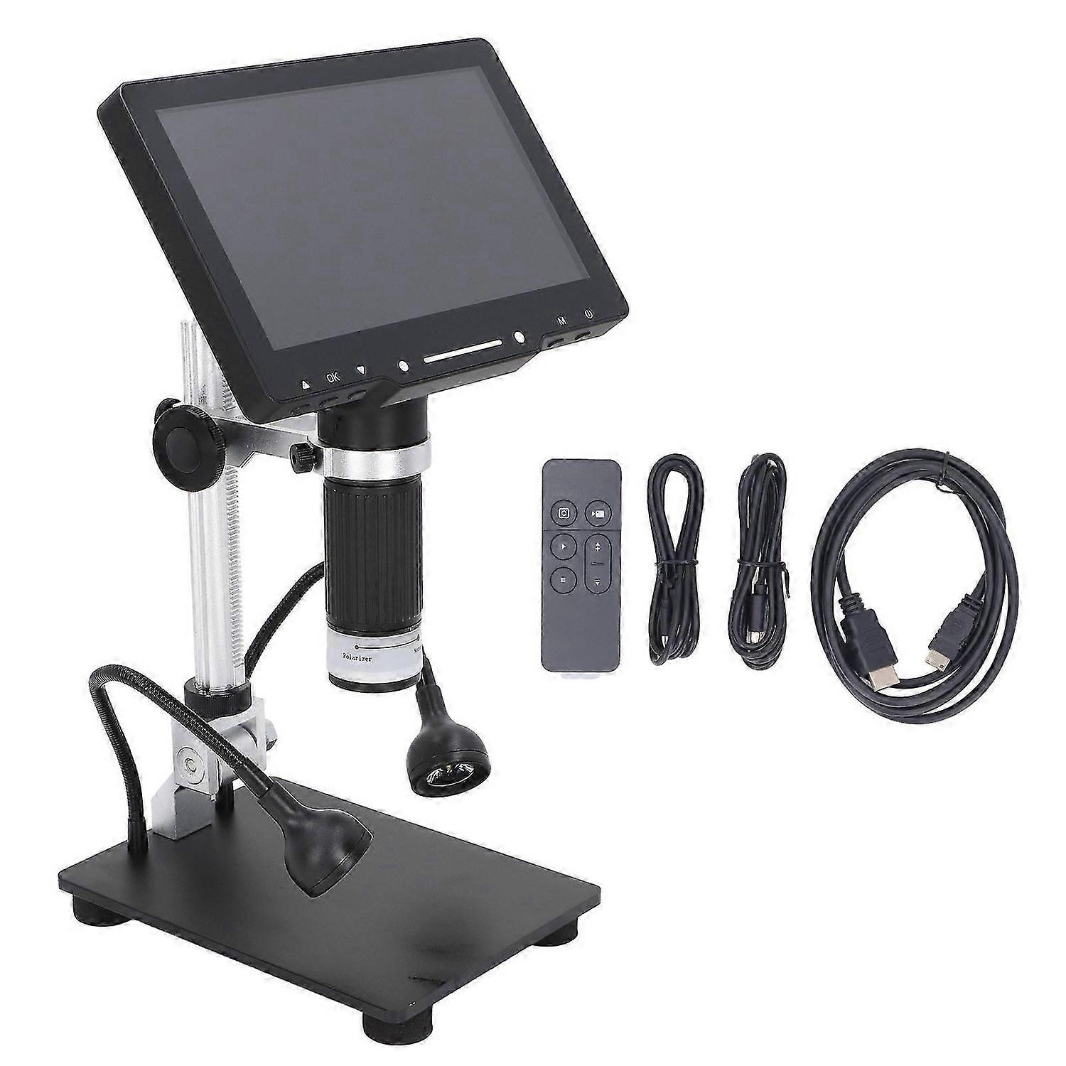 Digital Electron Microscope 7in IPS Screen 1080P HD Coin Magnifier Soldering USB Camera 50X1600X