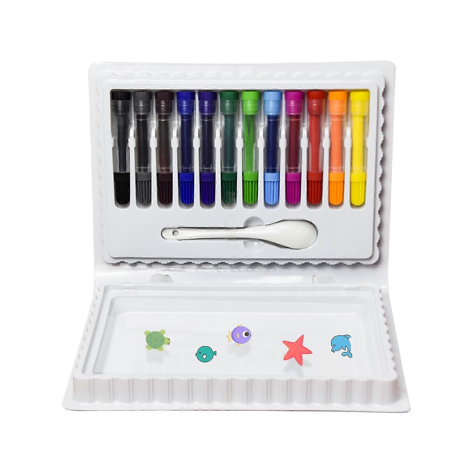 Alcohol Marker Set Acrylic Colored Pencils Set Drawing Pencils Floating Artistic Water Drawing Pen 12Piece Stationery Set