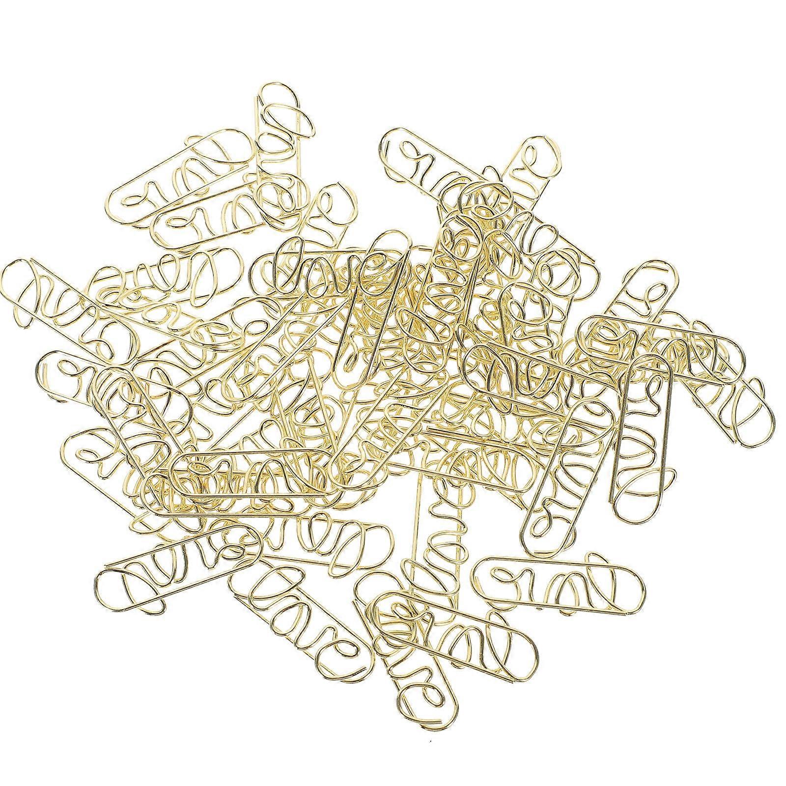 Decorative Paper Clips Small Colored Photo Display Home Use Iron Material 50Set