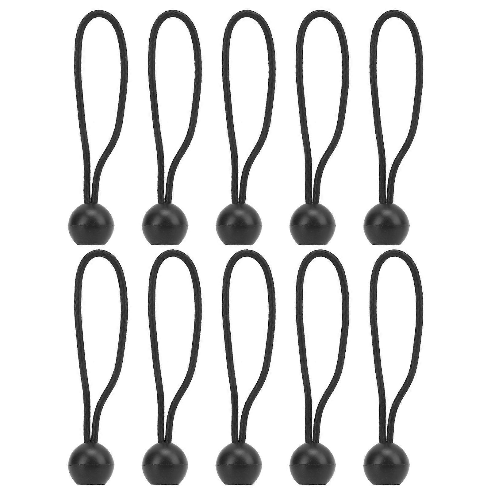 10pcs Tent Clip Fixed Ball Clip Ball Bungee Cords with Elastic String for Canopy Tent