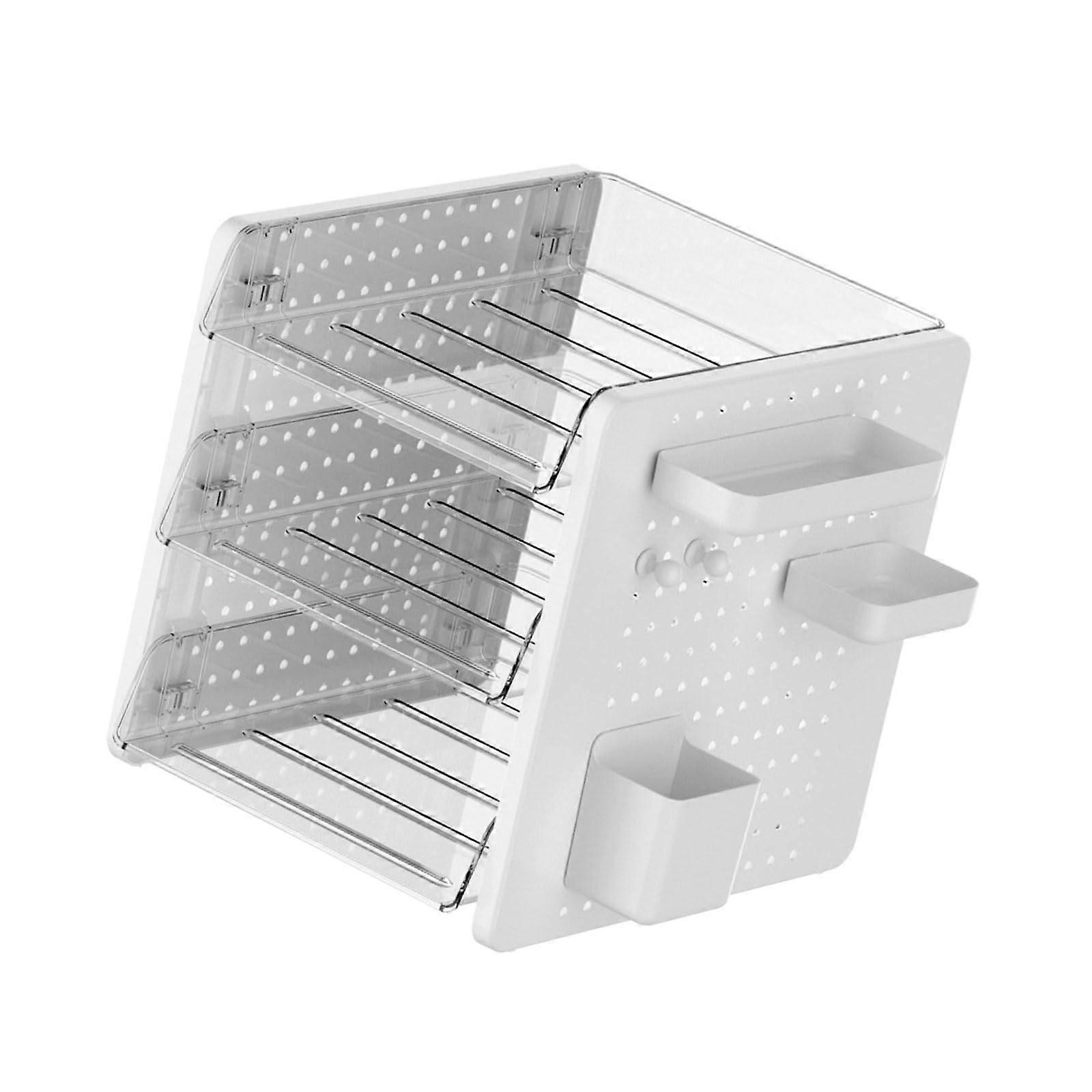 Multifunctional Desk Organizer: 2-Tier/3-Tier File Tray With Pinboard, Pencil Cup, Stackable Letter And Paper Tray