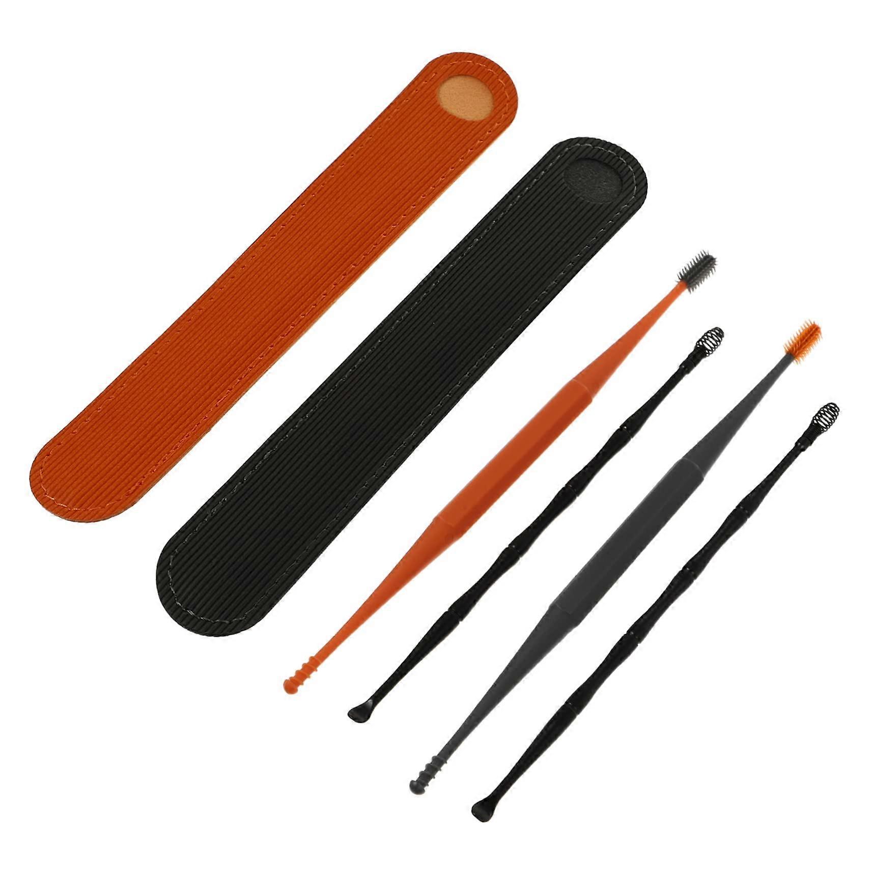2-Piece Ear Cleaning Tool Kit with Ergonomic Design and Storage Bag for Safe Home Use