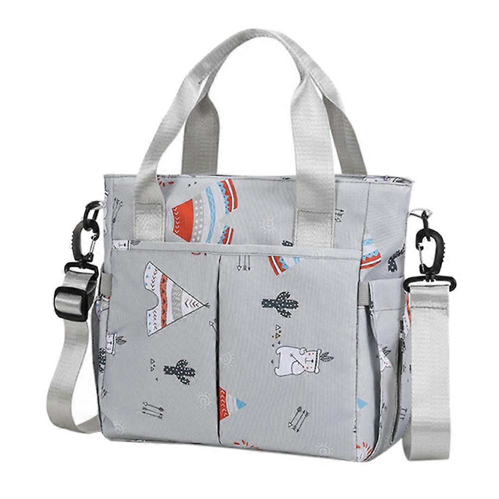 Large Capacity Diaper Organizer Bag with Multi Compartment for Bottles, Wipes & Stroller Essentials – Nursery Tote for Travel & Daily Use