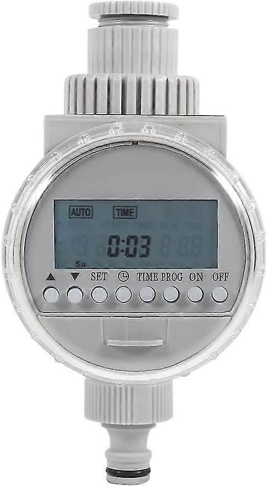 Intelligent Watering Controller, Automatic Watering Timer Solar Powered Timer with Digital Display Screen for Garden Lawn Greenhouse Grass
