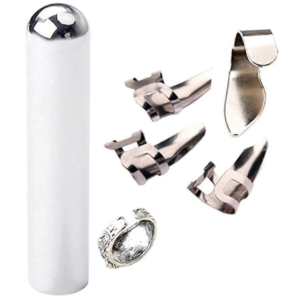 Guitar Thumb Picks Metal Slide For String Instruments Suitable Performance Musicians Cylindrical 8.3X1.7CM 1Set