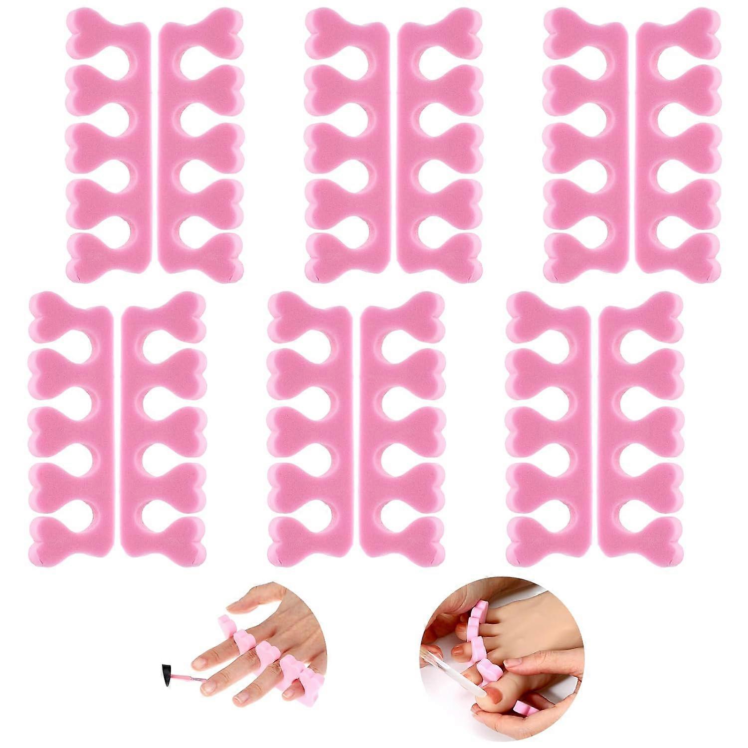 12 Pcs Sponge Toe Separators for Pedicure, Soft Foam Toe Separators Comfortable