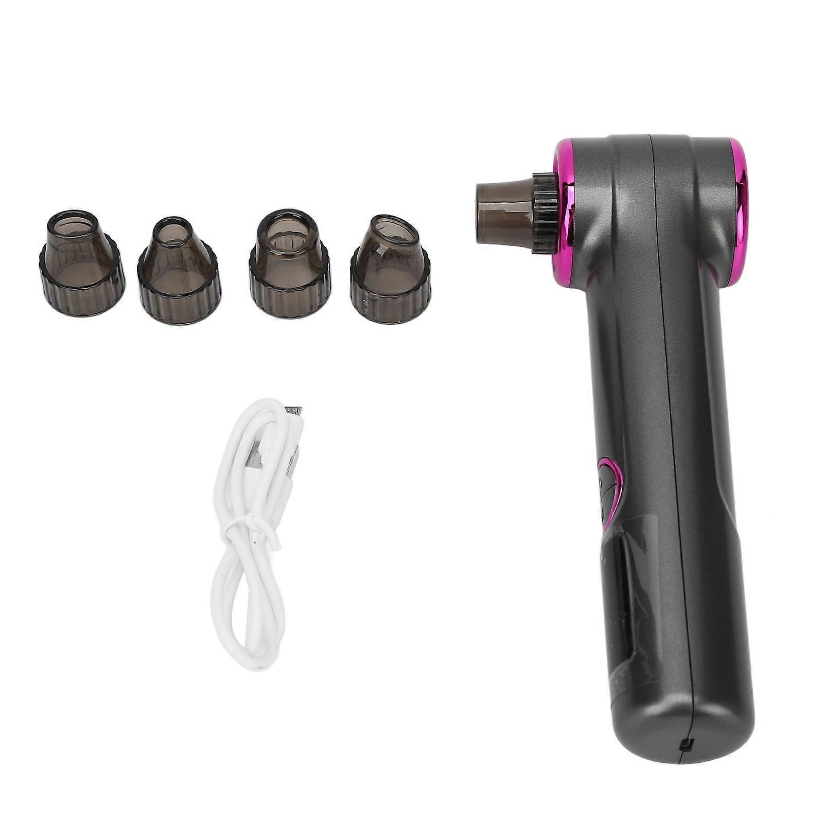 Blackhead Remover Tool Kit Pimple Comedones Removal Instrument Replaceable Vacuum Gray Blackhead Remover Kit