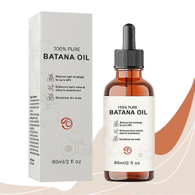 Huile de batana 100 % biologique pour la croissance des cheveux – Renforce les cheveux, réduit la casse, améliore la brillance – Brute et pure, non grasse – Tous types de cheveux – 60 ml