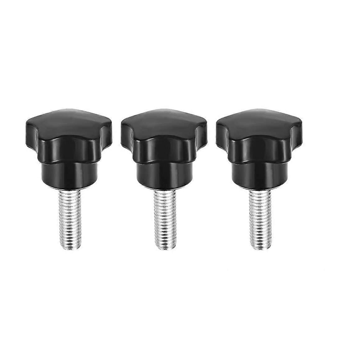 Clamping Handle Screw Knob Handles Thread Star Shape M8 x 25 mm Pack of 8