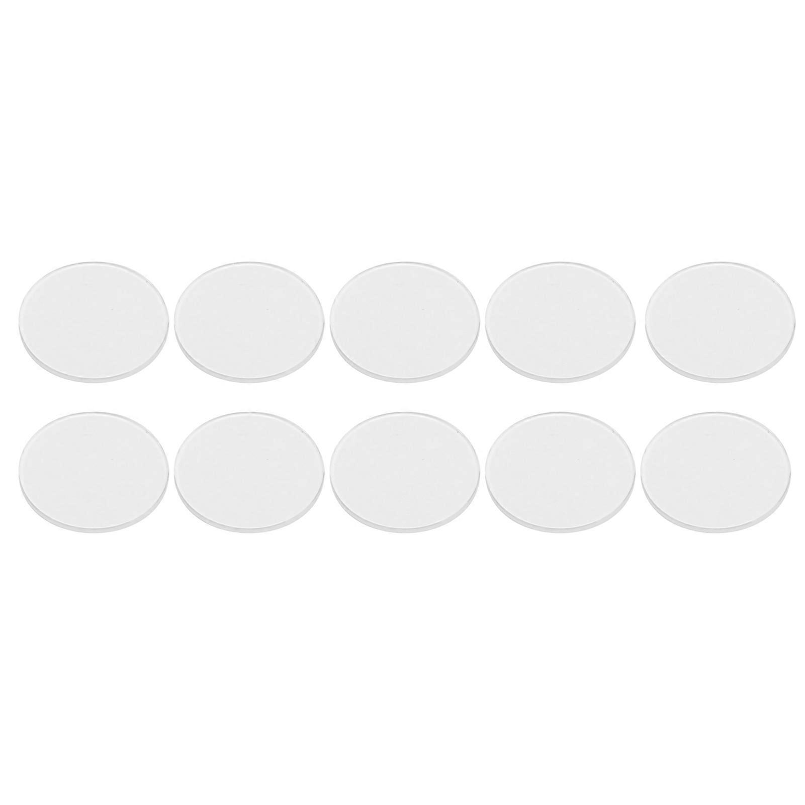 10pcs 25‑29.5mm Flat Watch Glass Lens 1.2mm Thickness Replacement Watch Lens
