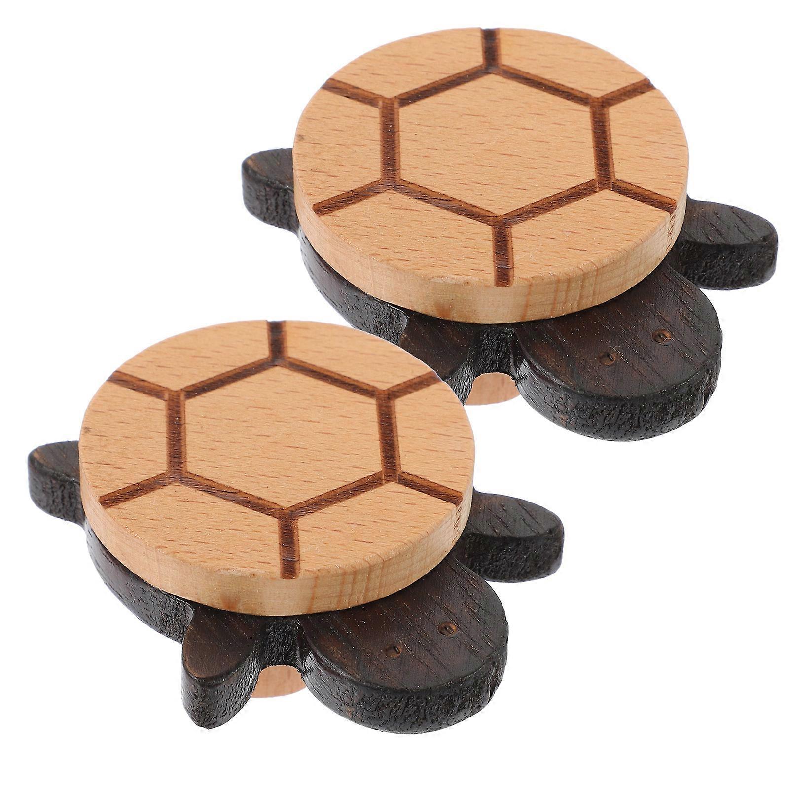 2 Pcs Assorted Color Turtle Shape Wall Mount Hooks for Home Use Practical and Synthgetic