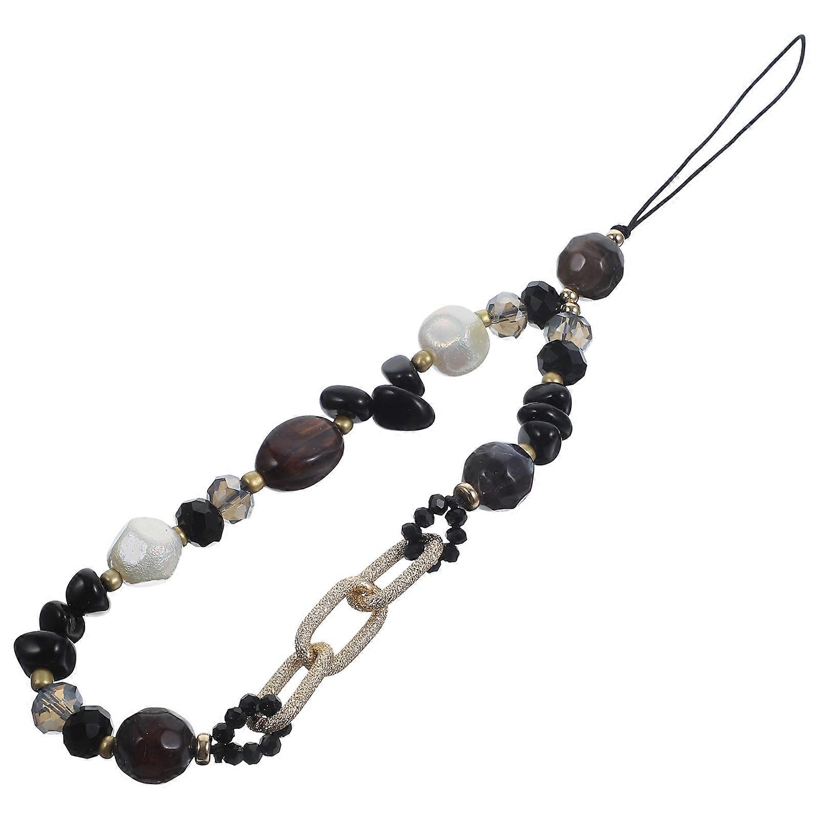 Lightweight Colorful Beaded Phone Charm Chain for Travel, Office, and School – Stylish and Practical Wrist Strap Accessory for Everyday Use