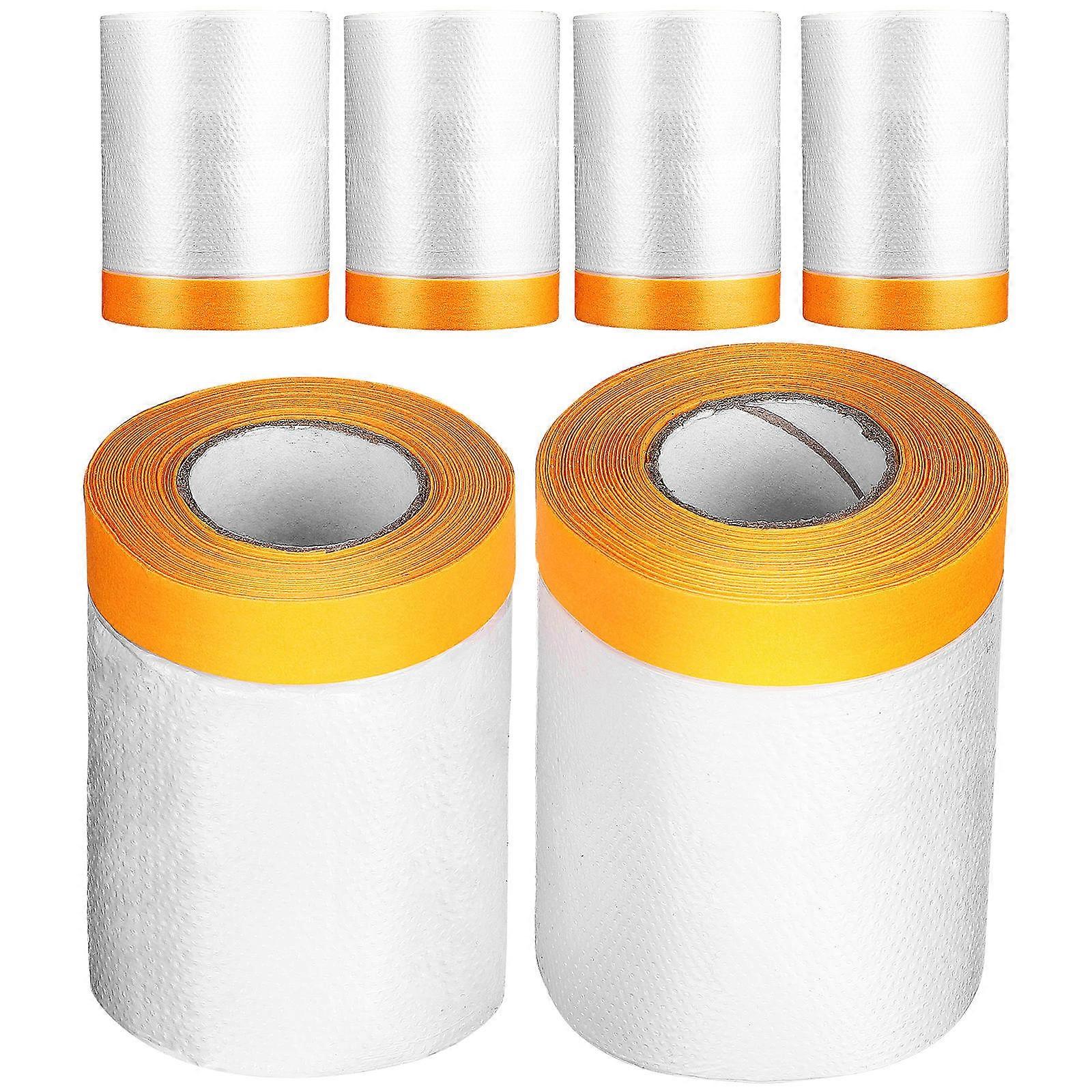 6 Rolls Self Adhesive Masking Tapes for Furniture, Floor, and Automotive Painting Protection