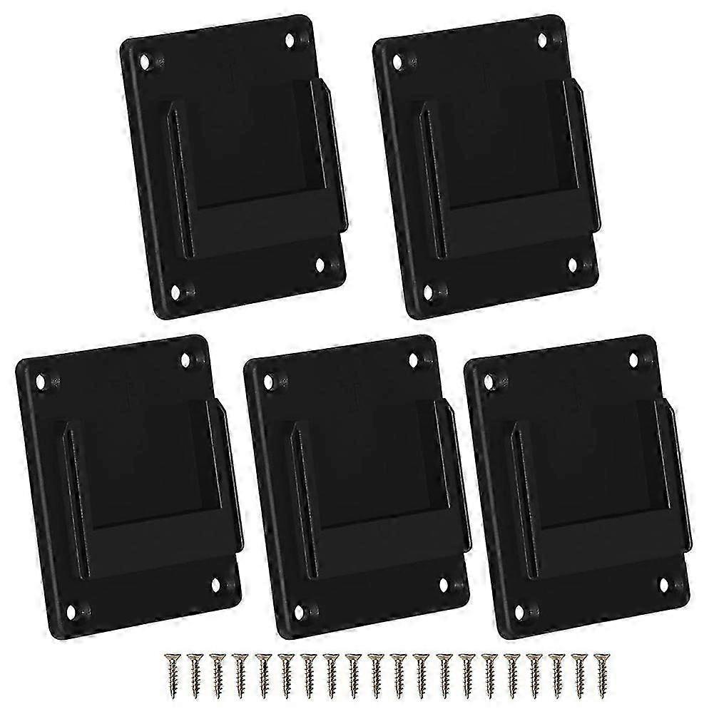 5Pc Wall Mount Holder Tool Storage Rack for Hitachi 18/36V Tool Black Edition 0719
