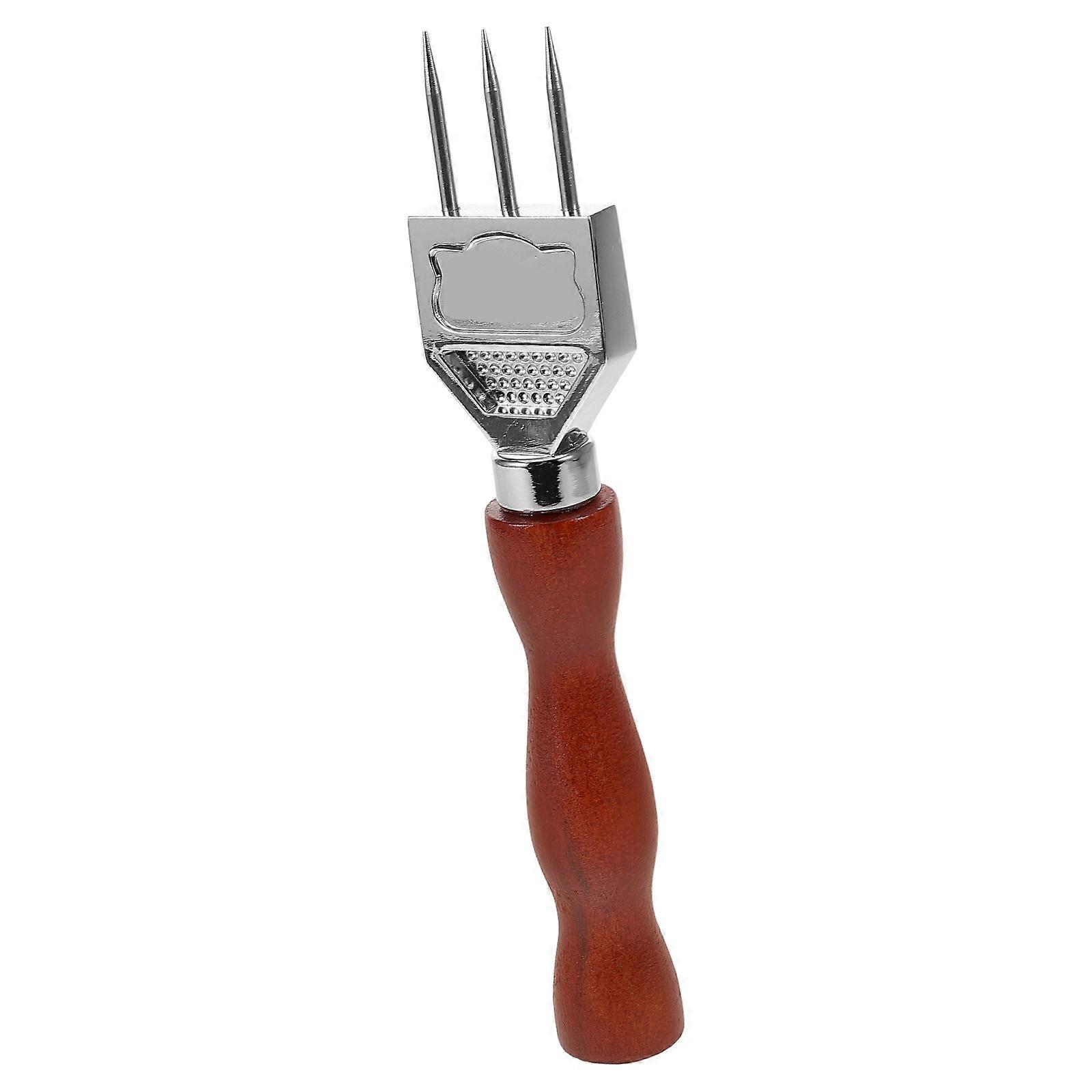 Multi Function Ice Pick Stainless Steel Wood Handle Tool Home Use Party Bartending 1Pack