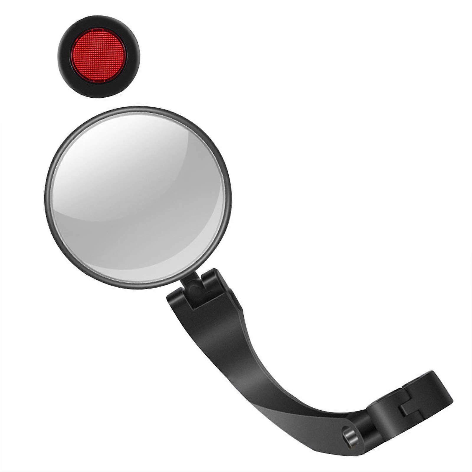 Cycling Accessories Bike Rear Mirror Adjustable Rotatable Black 7.9×5.9×3.1in Improved Visibility Bicycle Riders 1Pack