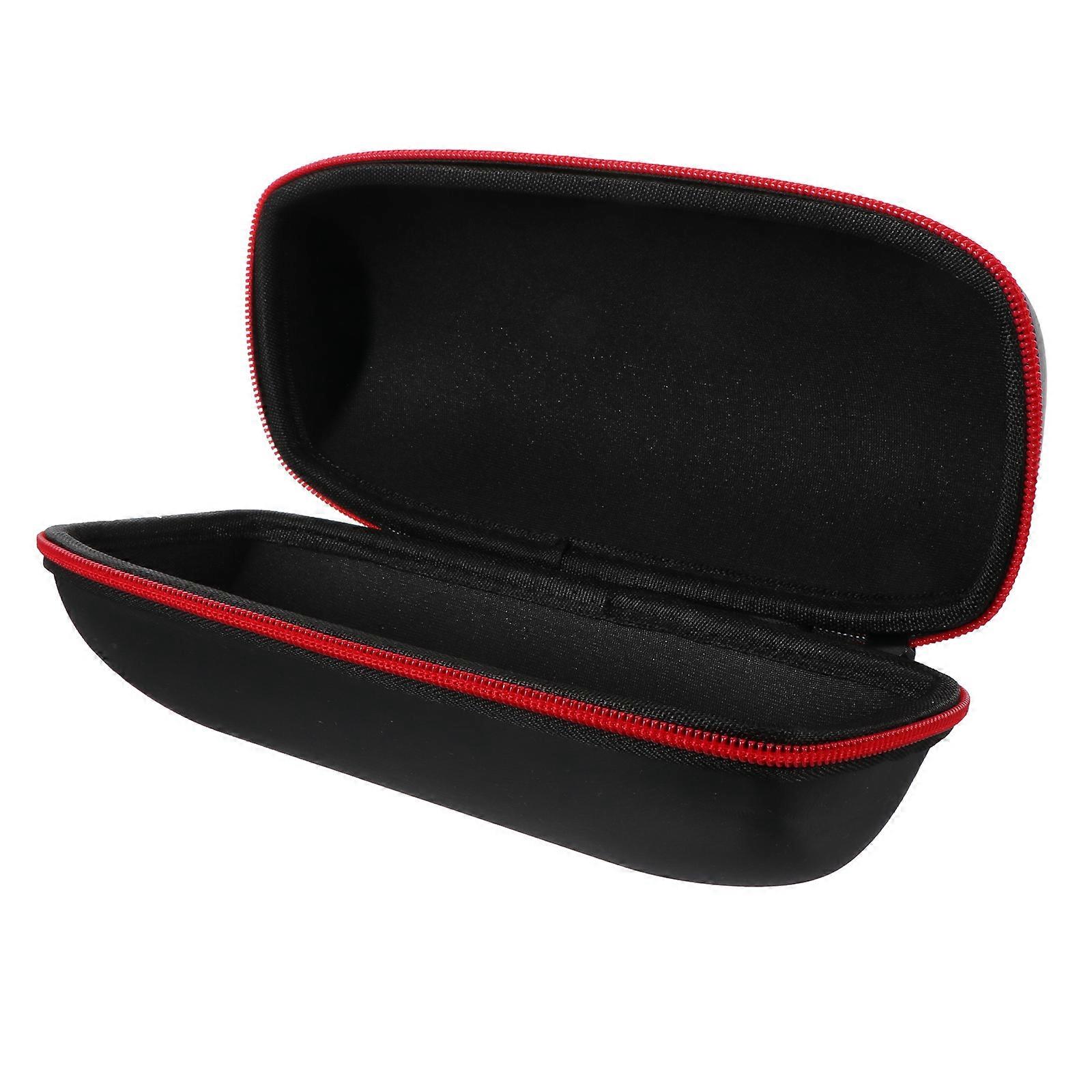 Portable Shockproof Wireless Speaker and Microphone Carry Case for Outdoor Use, Compact Protective Bag, Black
