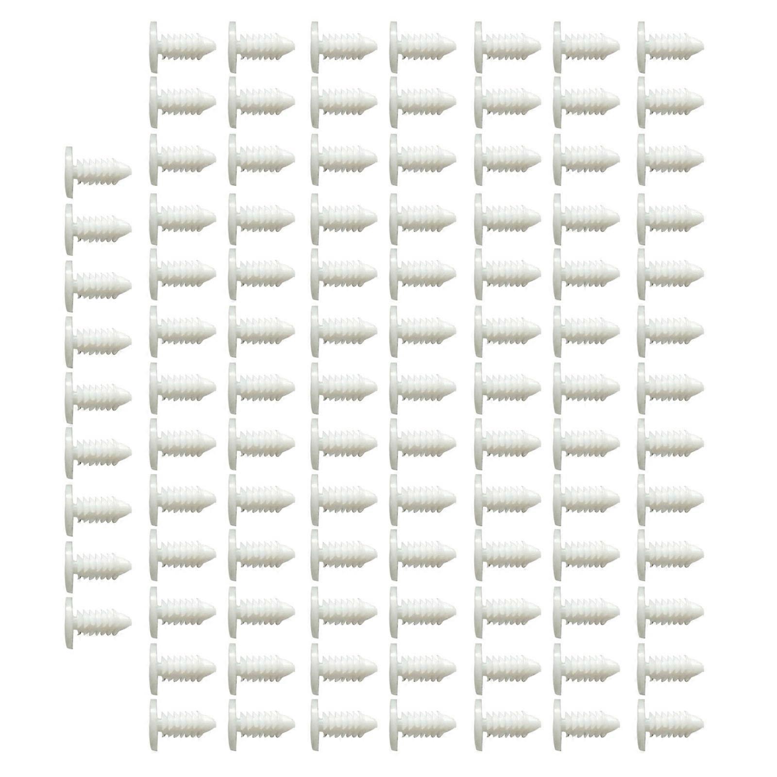 100Pcs/set Black and White Rivet Clips Plastic Push Pins Plastic Hole Hood Pressure Pins for Car Roof Garden Furniture Multicolor