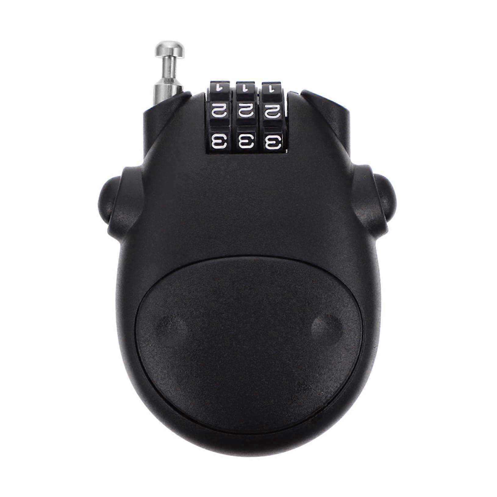 Bicycle Combination Lock For Helmet And Scooter, Waterproof Cable, Retractable Steel Cable, Theft Protection