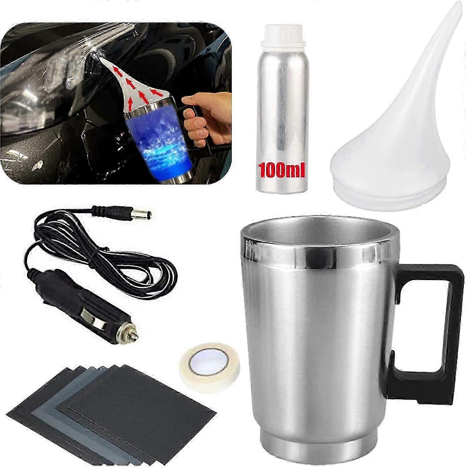 Auto Headlight Restoration Kit - Zestaw do polerowania i renowacji parą do zaparowanych lub pożółkłych reflektorów