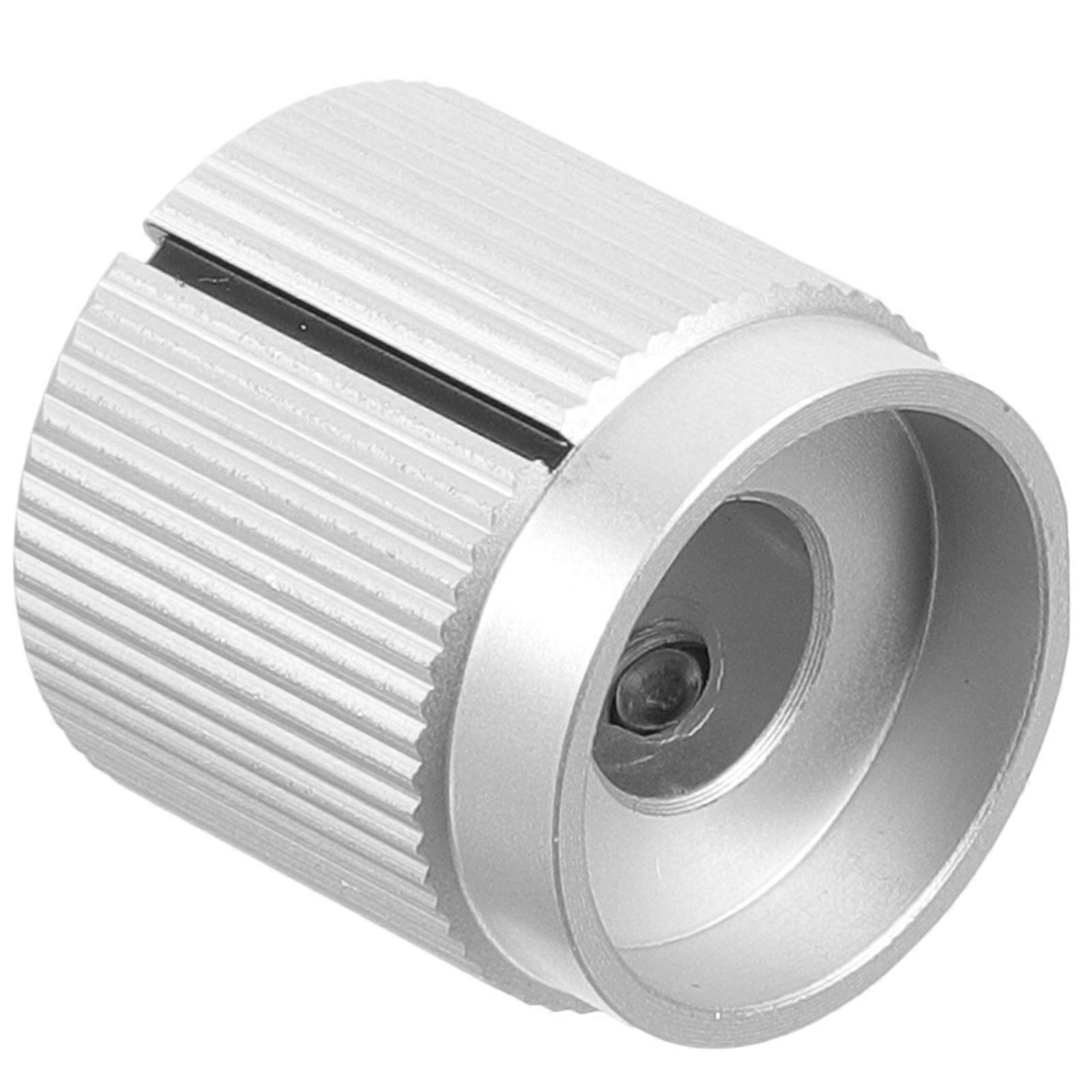 Tone Volume Control Knobs Caps Aluminum Material For Instrument Setup Musicians And Audio Engineers 1.5X1CM Silver 1Pack