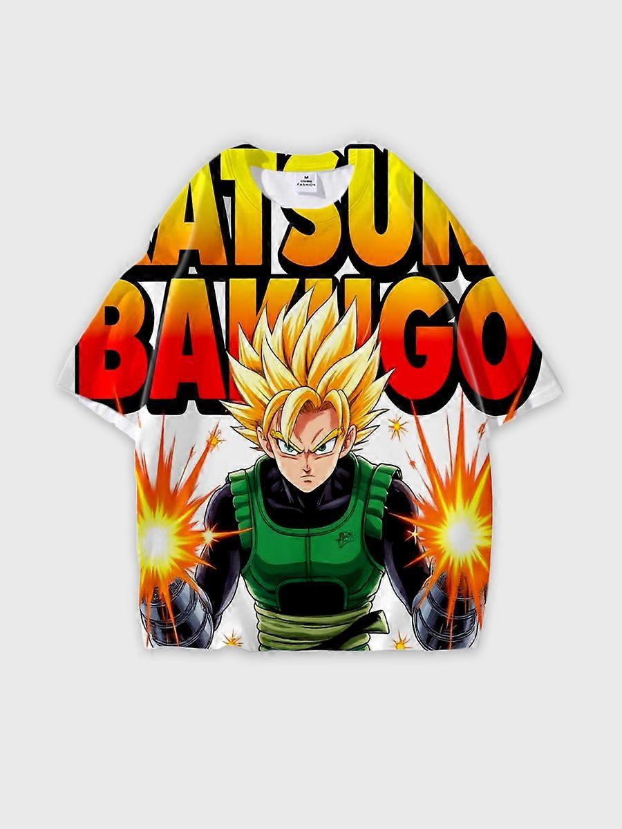 T-shirt round neck Cartoon Pattern loose short sleeve P869