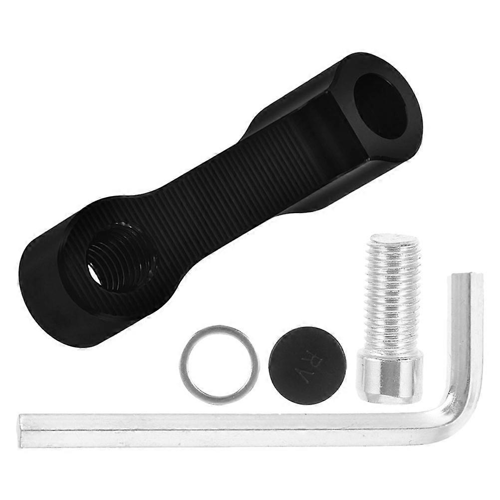 Motorcycle Mirror Adapter Kit with Height Adjustment Screw for Rearview Mirrors Extender 1 Set Aluminum Alloy