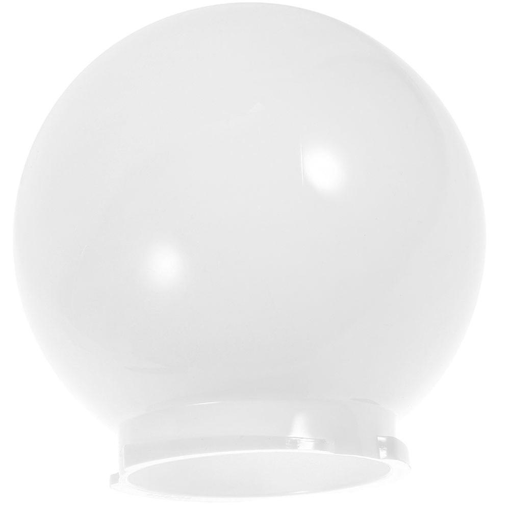 White Acrylic Lamp Shade for Outdoor Use and Reusable Round Lamp Cover 6.3 Inches