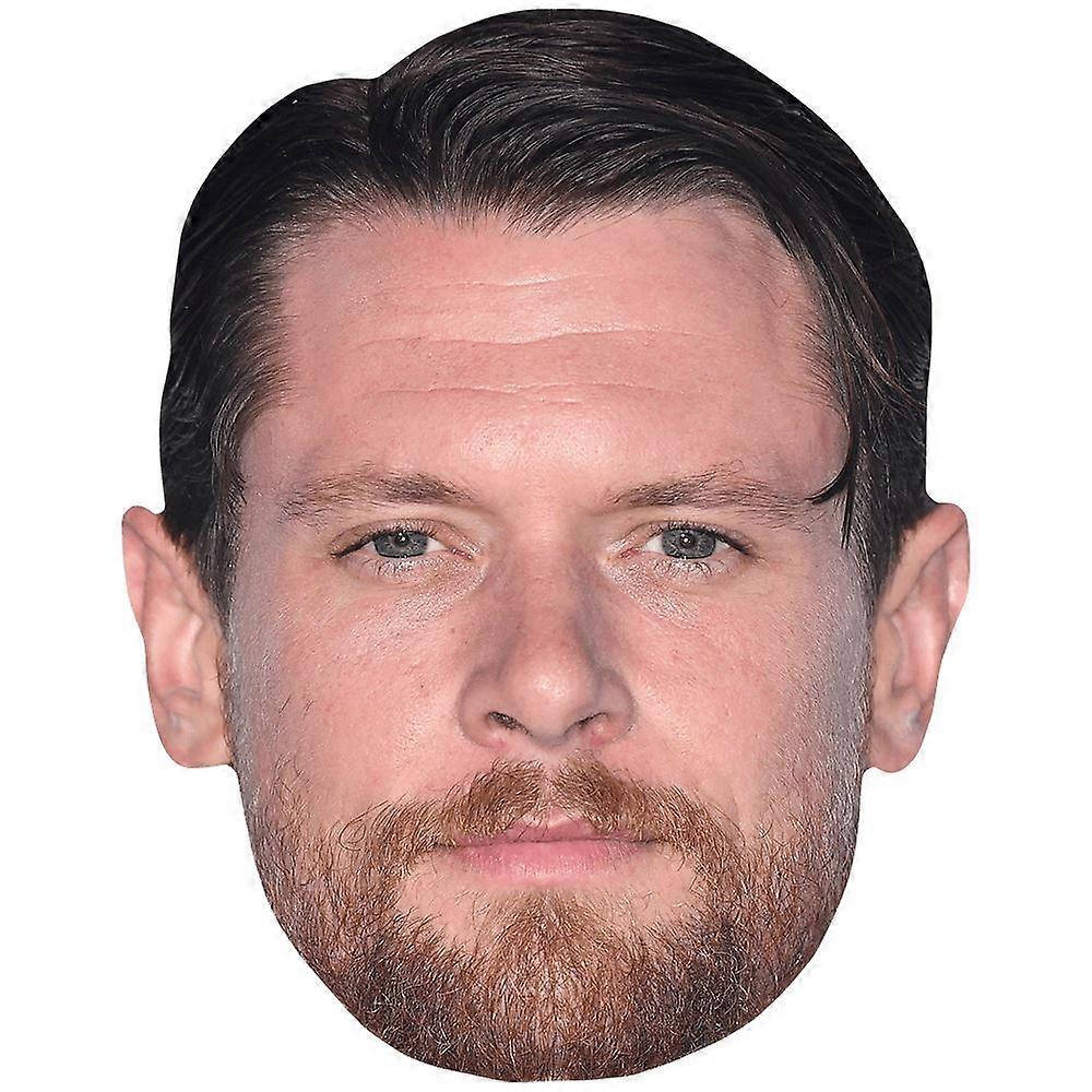 Jack O'Connell (Beard) Celebrity Mask, Flat Card Face