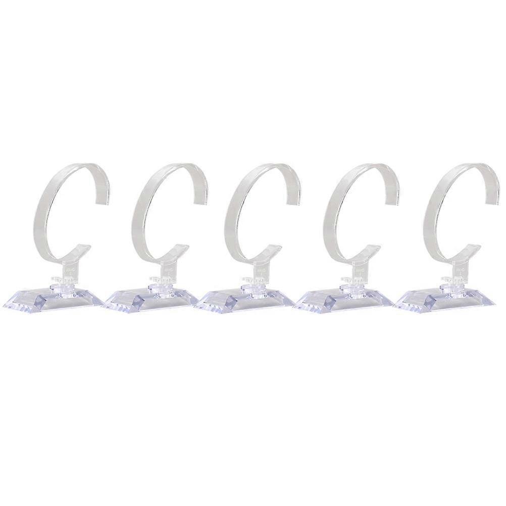 Watch Holders 5Pcs Acrylic Transparent Elegant Display Watch Rack for Display