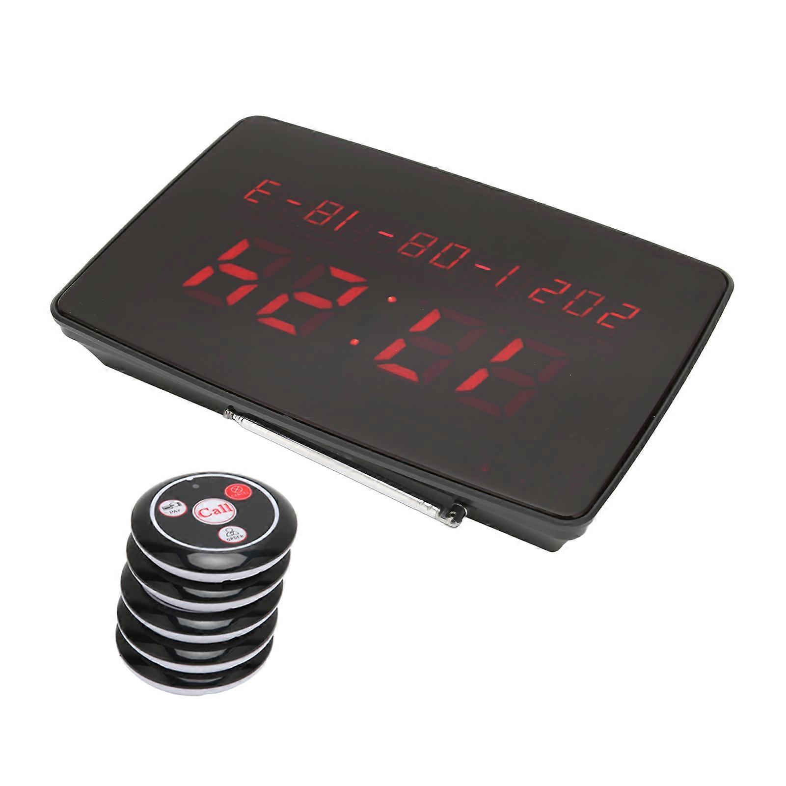 餐厅寻呼机系统 20 寻呼机时尚无线杯垫寻呼机系统，适用于酒店酒吧餐厅