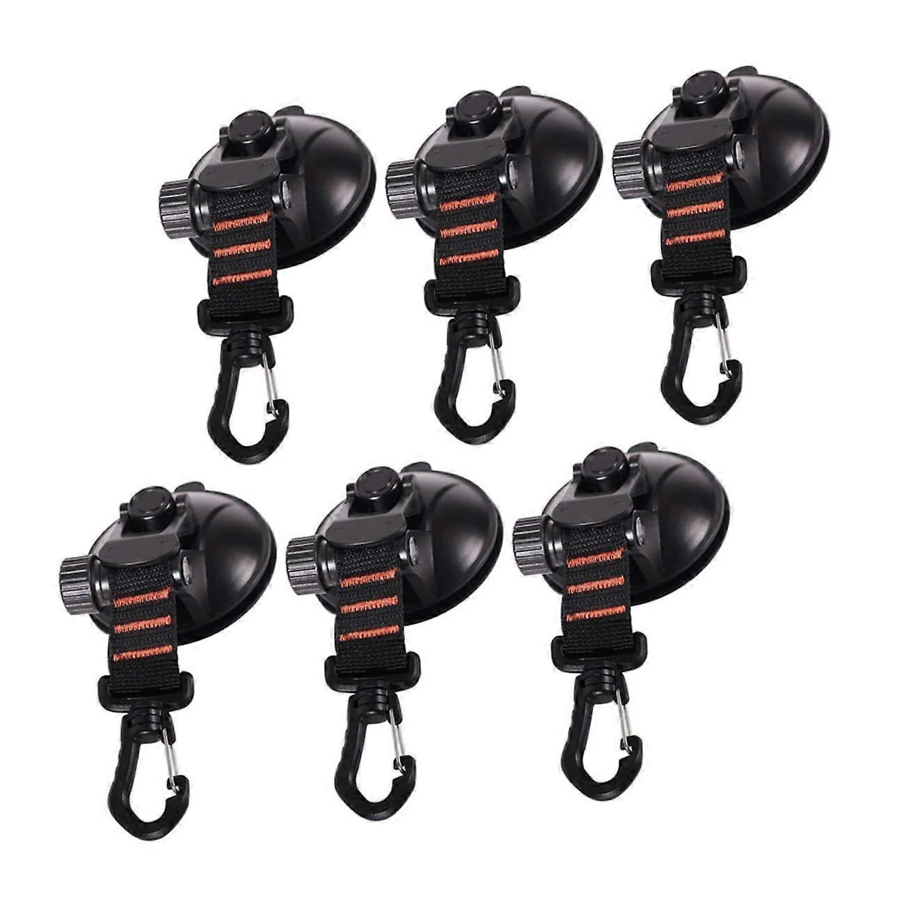 Auto Tent Set of 6 Heavy-Duty Coffee Mug Hooks for Camping Outdoor Use Non-Damaging to Vehicles