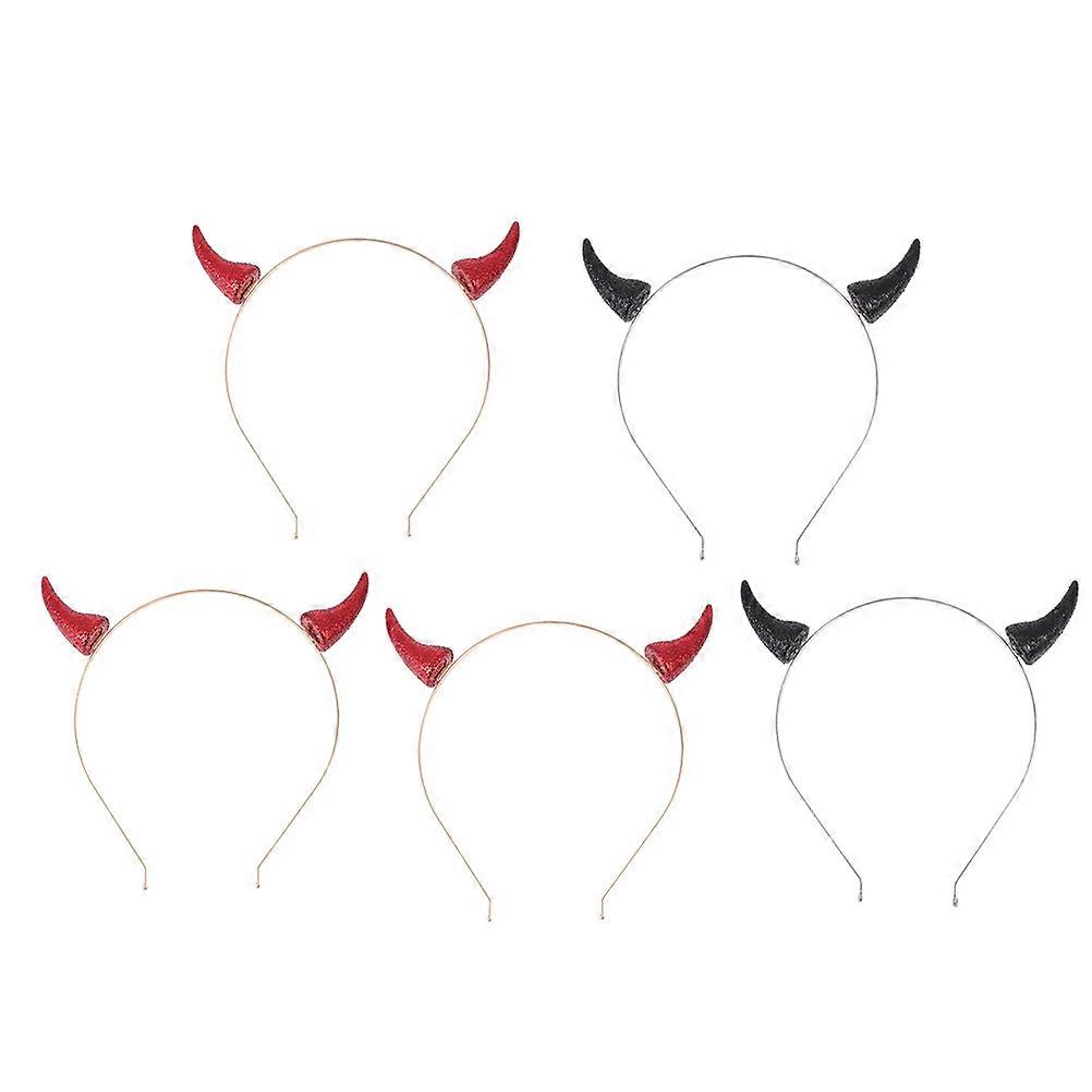 ハロウィーン ヘッドバンド 5パック 女性用 クリエイティブな外観と繊細な工芸品の仮面舞踏会に適しています