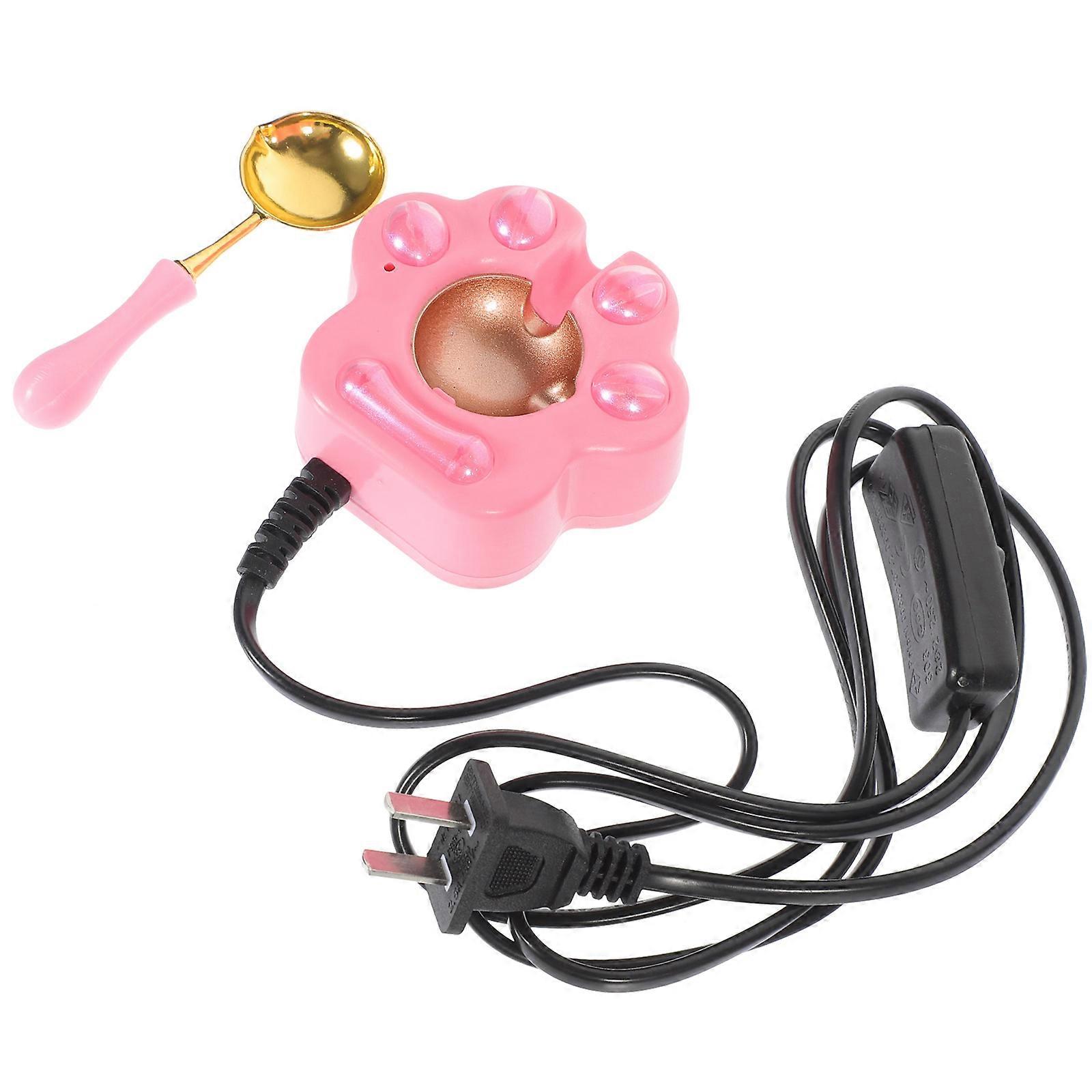 Reusable Wax Warmer Tool Set For DIY Tools And Wax Seal Accessories 1 Set Vintage Cat's Paw 220V Voltage Melting Wax Indoor Use