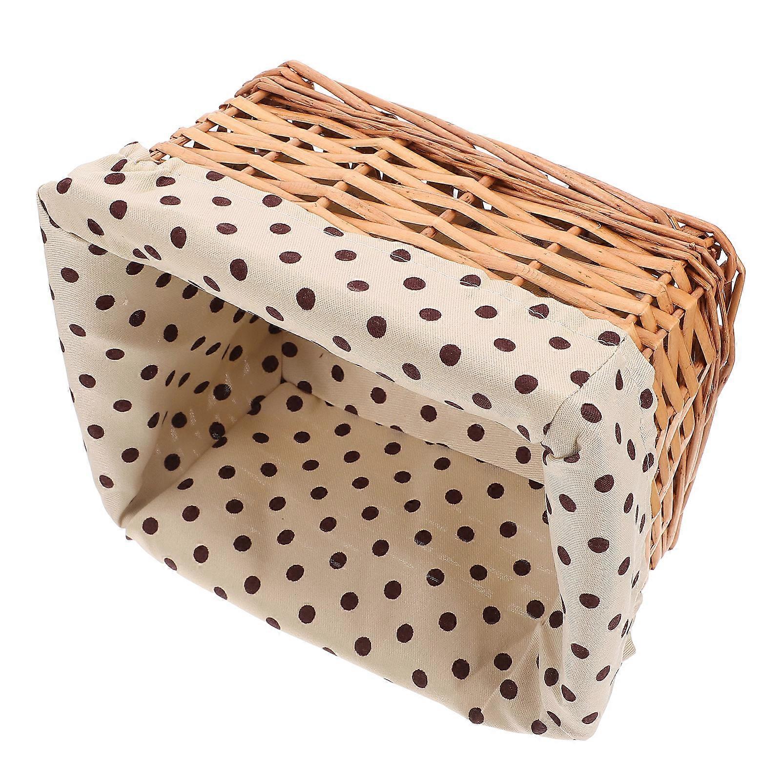 Rattan Storage Box 1PC Elegant Design For Home Decoration 22.5x17x11.5cm Effective Desktop Organization Solution