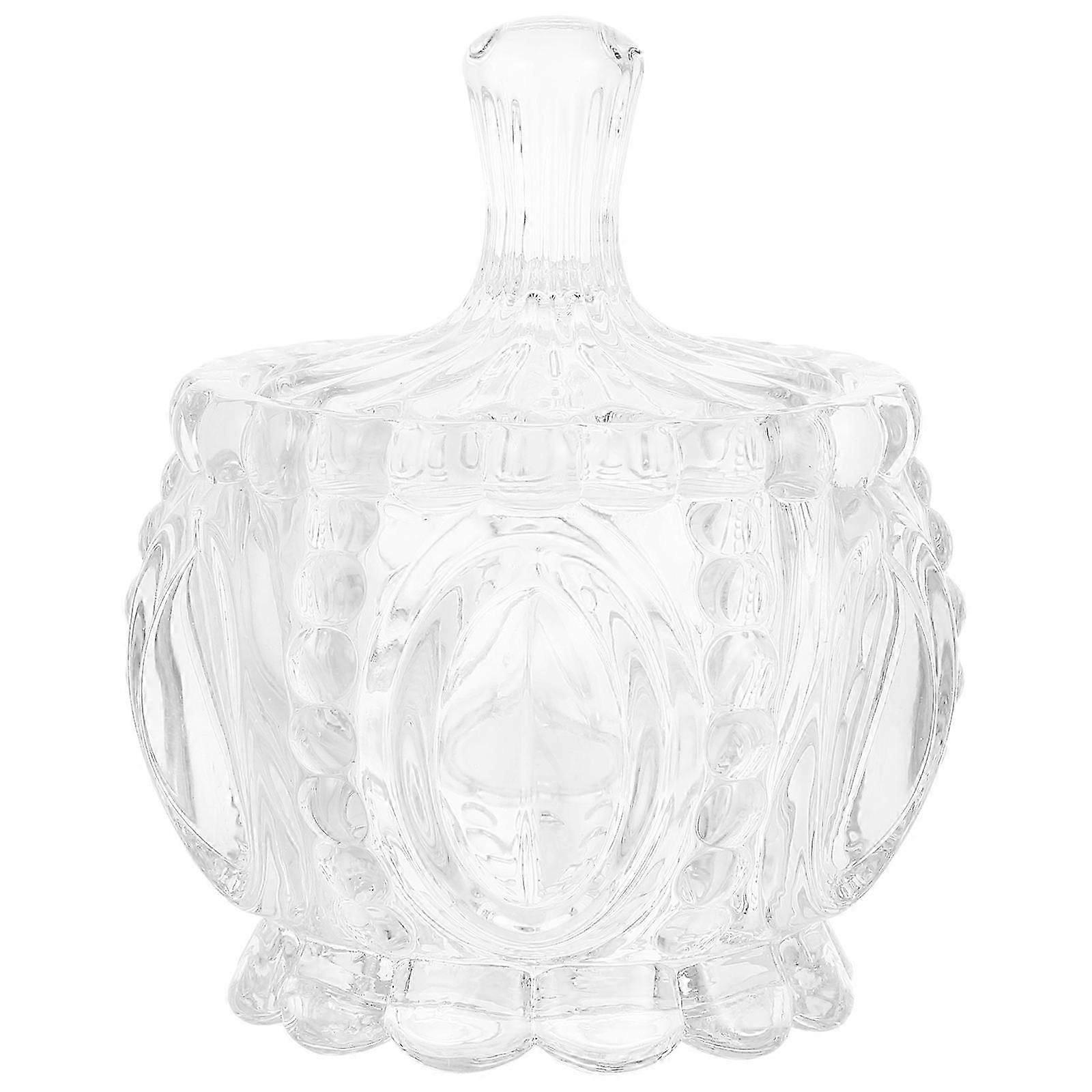 Decorative Jar Storage Container Dressing Table Large Capacity Synthetic Material 1Pc