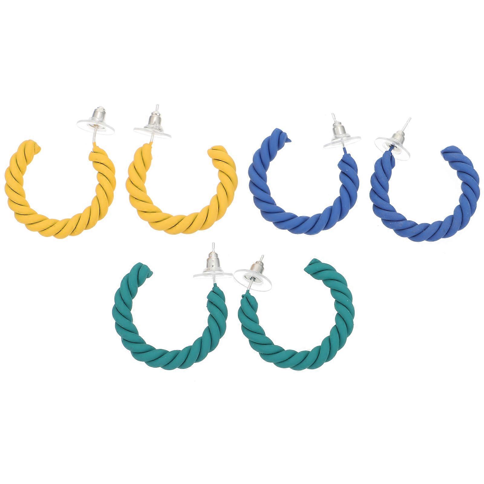 Versatile Twisted Earrings Enhancing Style for Dancing and Celebrations, Easy to Wear