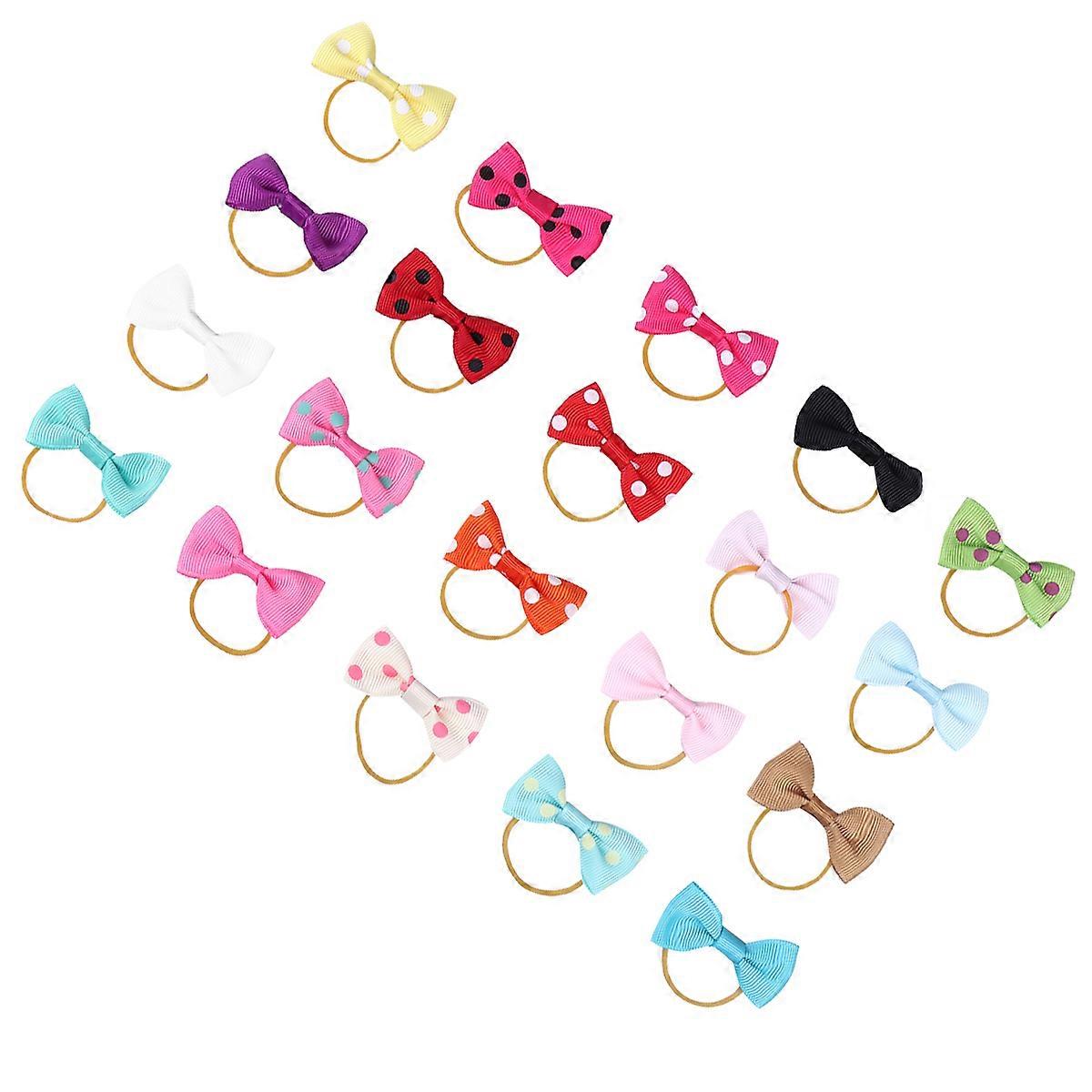 Dog Hair Bands in Bowknot Style, Perfect for Various Occasions and Looks