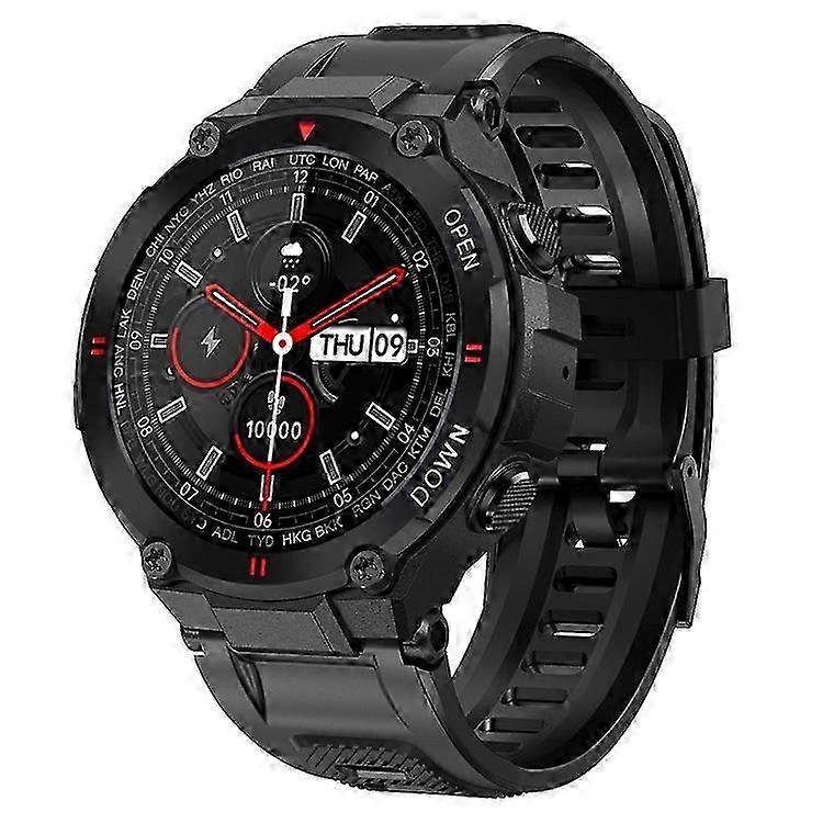Un bracelet de fitness K22, une montre intelligente Bluetooth à écran IPS de 1,28 pouce avec un moniteur de fréquence cardiaque et de pression artérielle