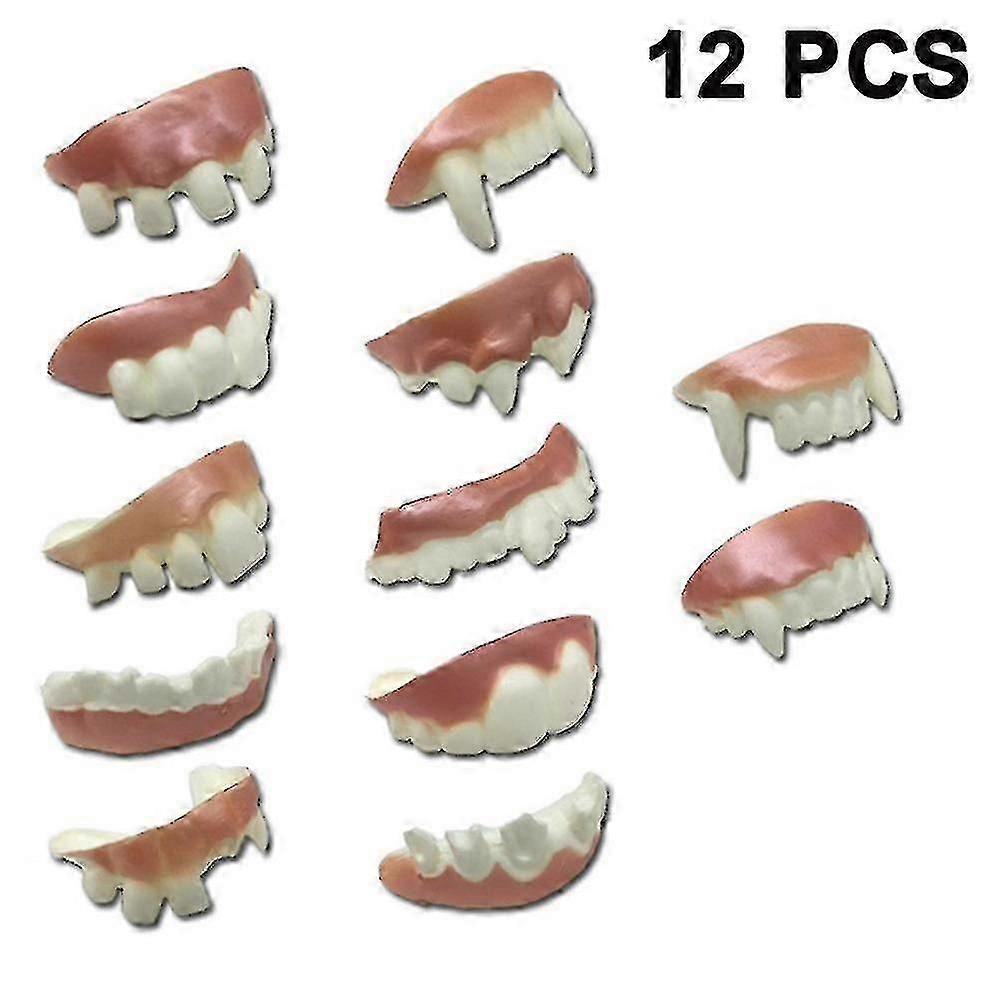 12 Pcs Gnarly Teeth Gag Teeth Ugly Fake Teeth Bob Teeth Teeth