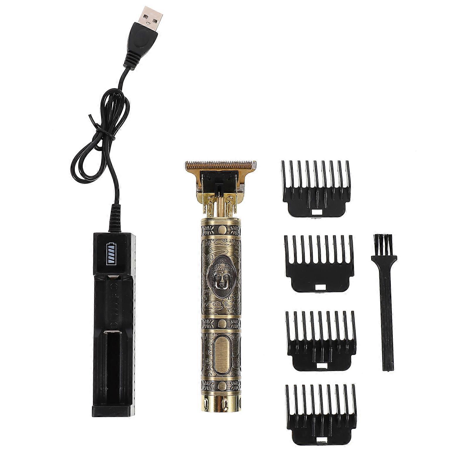 Retro Style Clippers with Stainless Steel for Home Use Black Comfortable Grip Portable and Compact