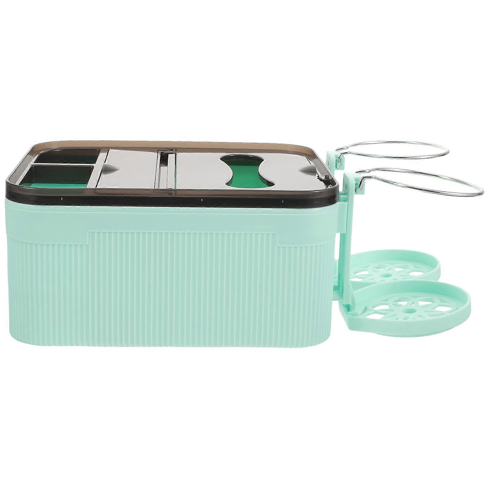 Durable Plastic Tissue Holder For Car Use Light Green 28X17Cm Functionality For In-Car Organization 1Pack