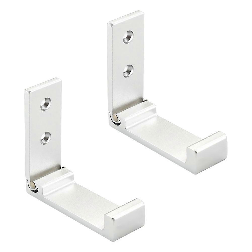 スペース アルミニウム ヘビーデューティー コート フック 2 個折りたたみ式デザインは、ご自宅でコート、帽子、バッグを整理するのに最適