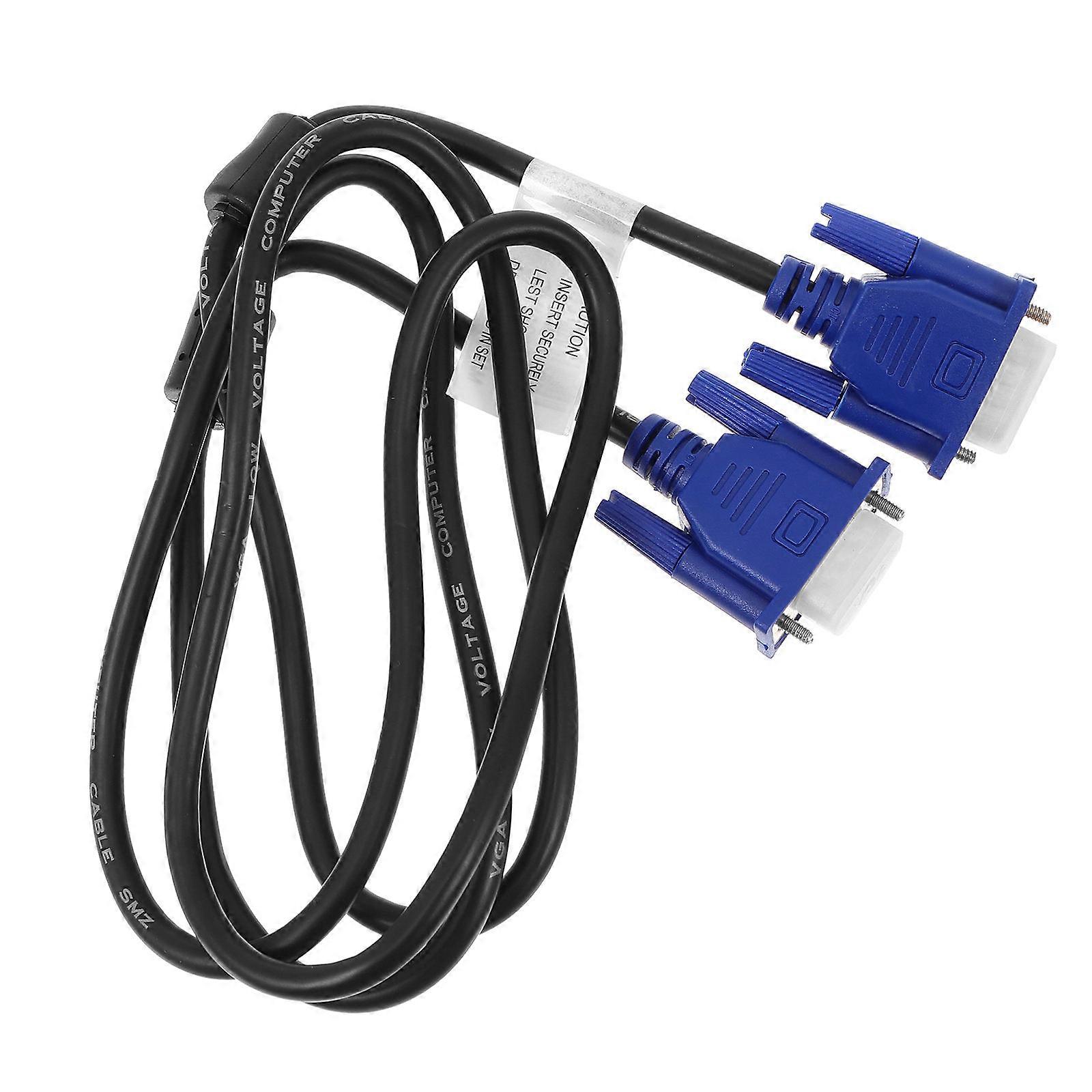 Here's a refined and professional product description for your **2pcs VGA to VGA Cable with Heat Resistant PE Cover**:
### **2 Pack VGA to VGA