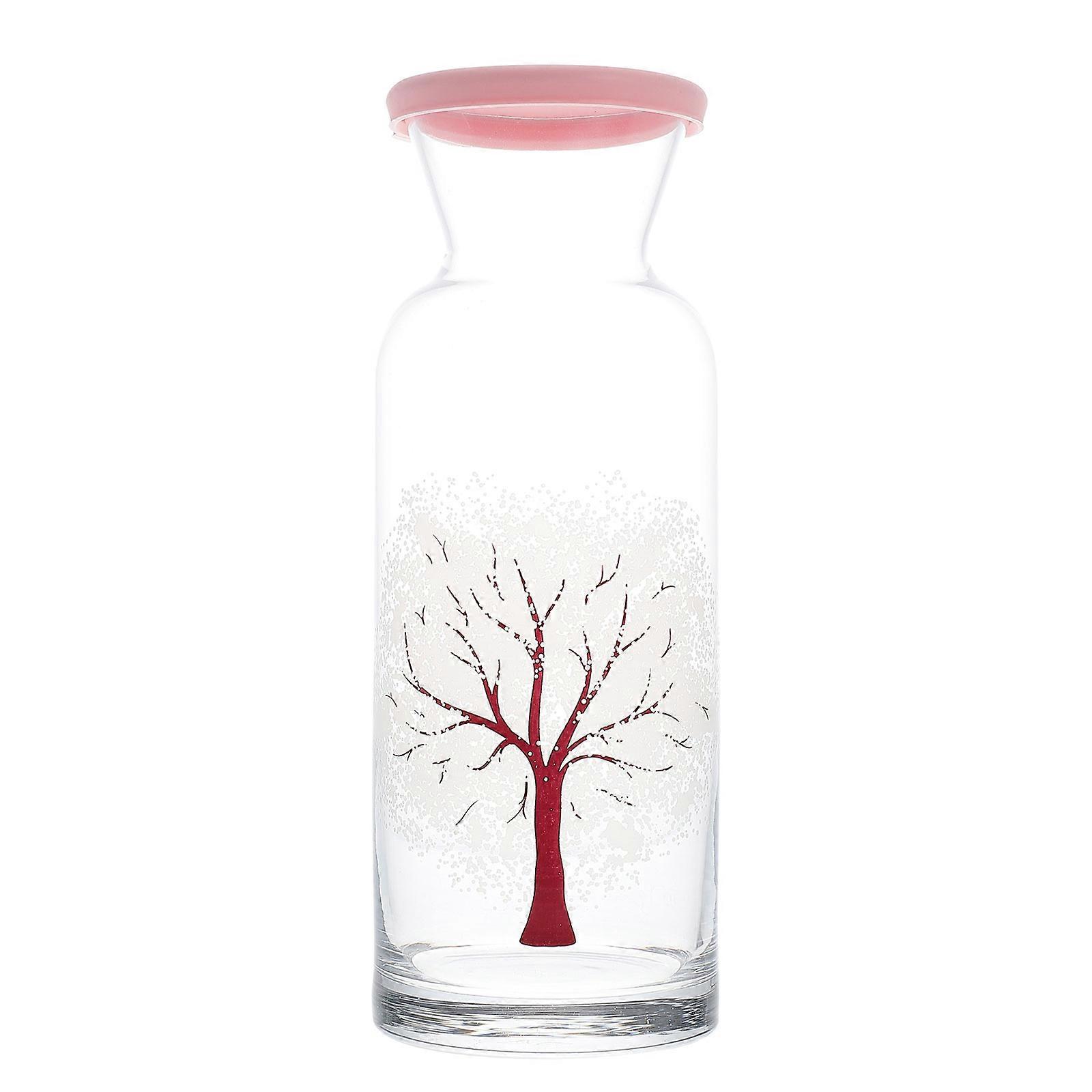 Color Changing Glass Kettle Beverage Container For Outdoor Travel Office Family Use 25x9.2cm Large Capacity With Lid 1Pc