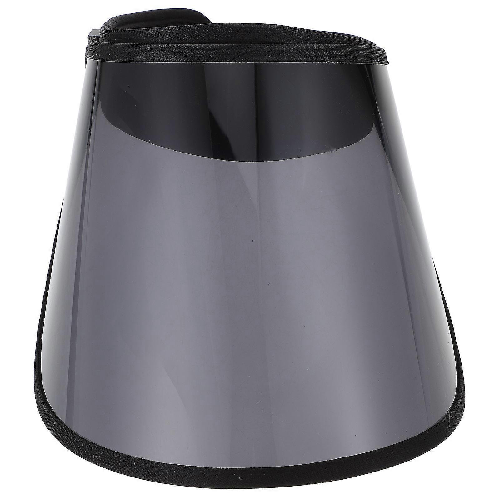 Sun Blocking Hat Wide Brim Summer Headwear Black Plastic For 1Pack