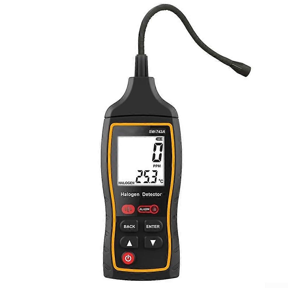 Halogen gas detector SW743A for air conditioning leaks with flexible probe for hardtoreach areas