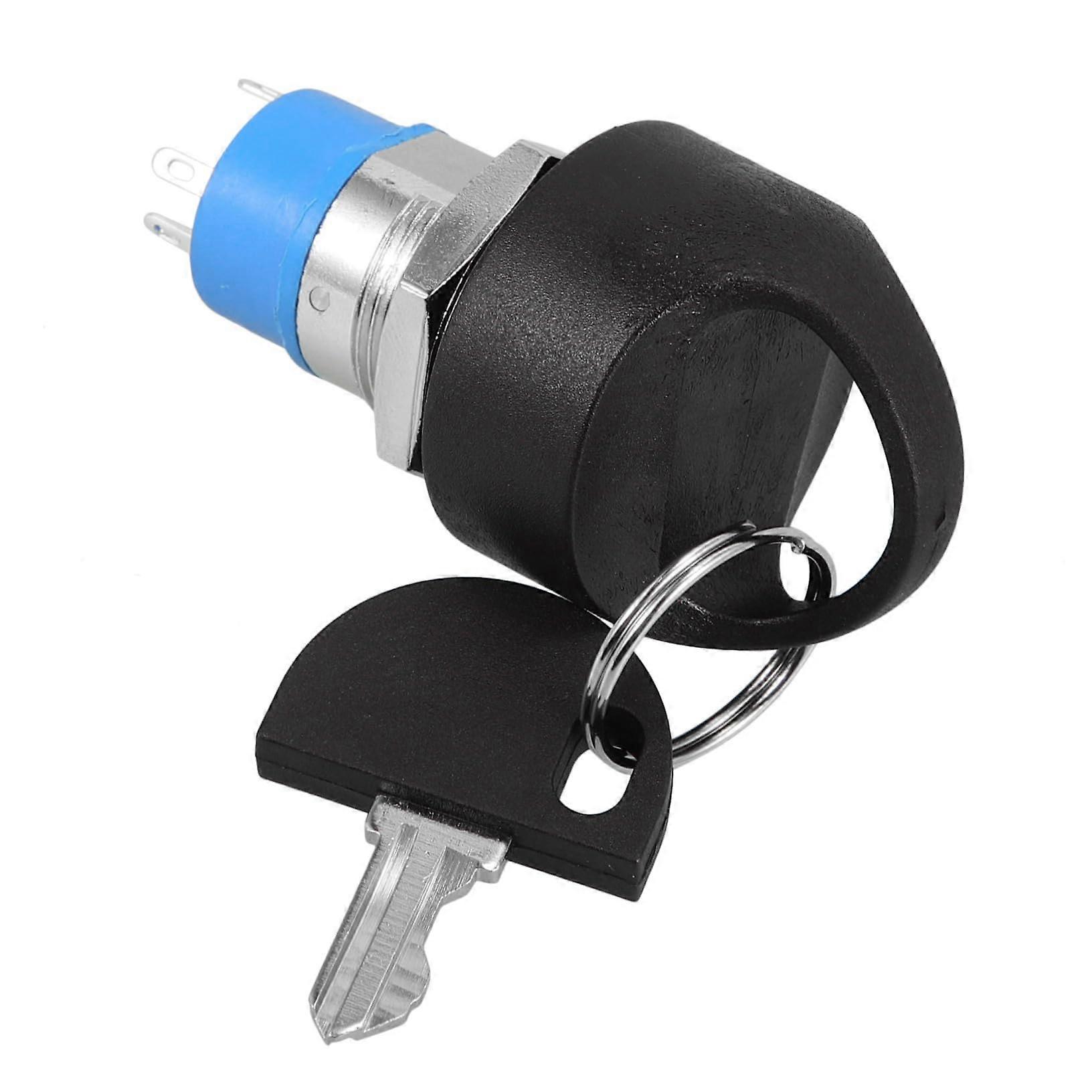 Ignition Switch Cylinder for Electric Vehicles, Keyed Start Switch Compatible with Scooters and Skateboards, Easy Installation, Weatherproof