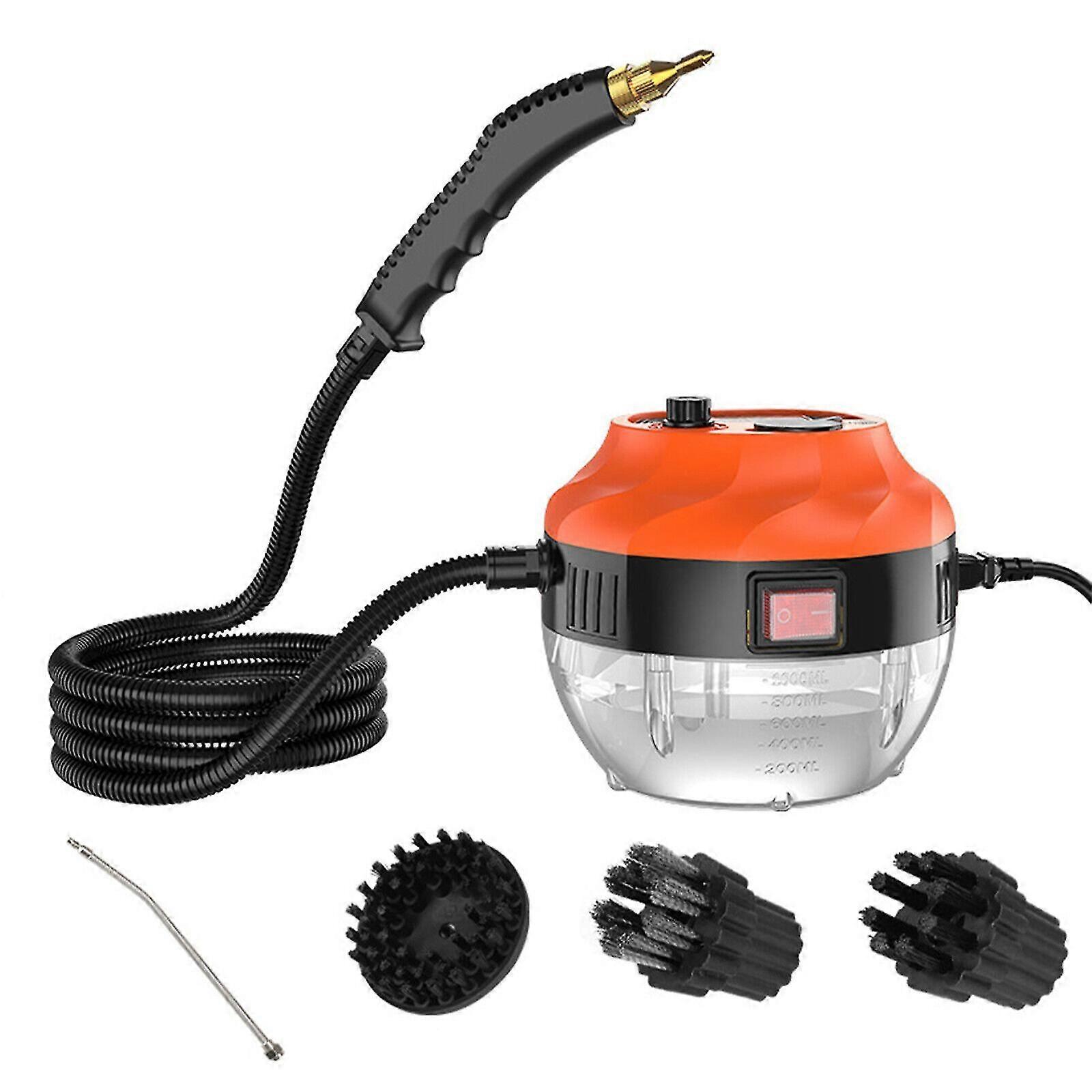 2800w Pulitore a vapore ad alta pressione 6 impostazioni del vapore Piroscafo portatile + ugello dell'asta