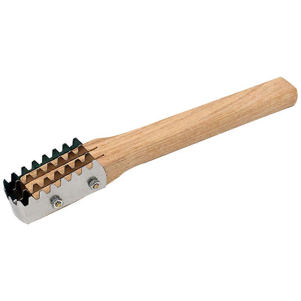 With Wooden Handle Fast Cleaning Fish Skin Tool For Effortless Scale Removal Comfort Grip And Safe Use